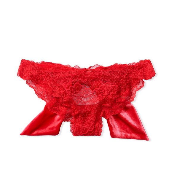 Victoria’s Secret DREAM ANGELS Lace & Velvet Bow Cheekini Panty - Picture 4 of 4